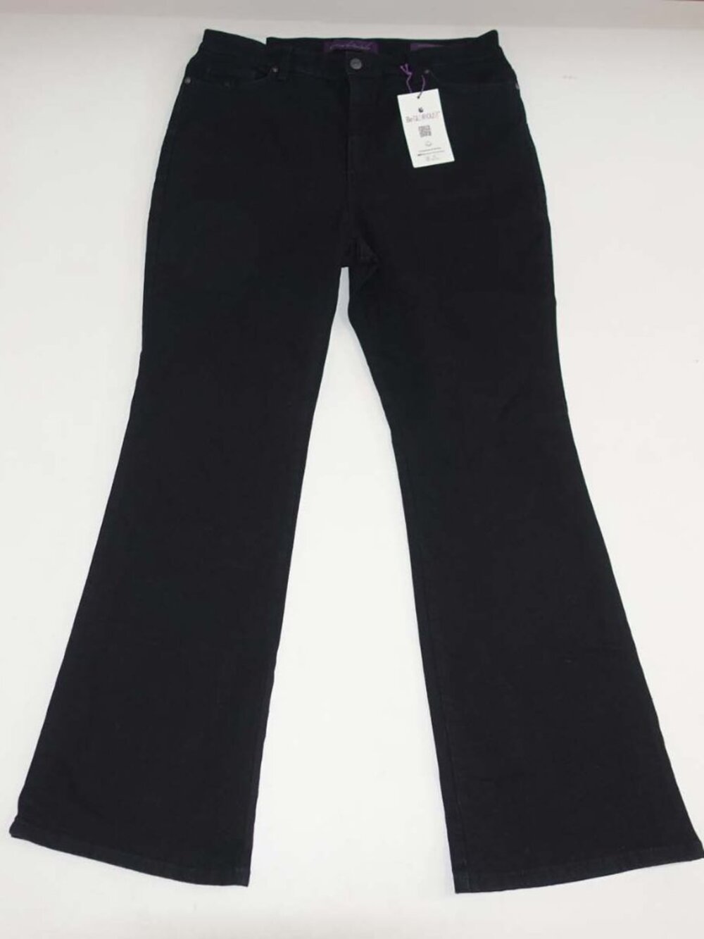 Gloria Vanderbilt Women's Amanda Boot Cut Jeans Size 14 Regular NWT Black Denim